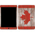 Canadian Flag Dark Wood iPad Skins